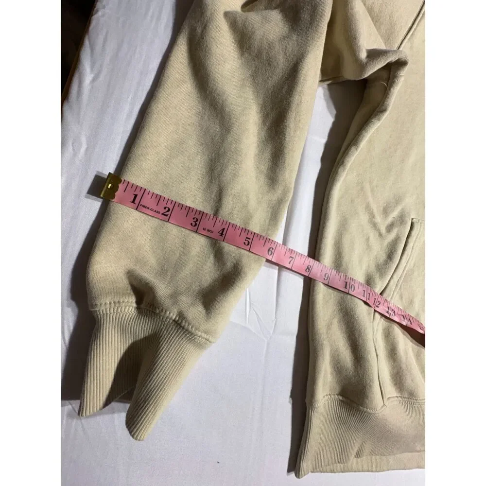 The North Face Mens Circular Design Camo Box Logo Hoodie Sand Beige Small